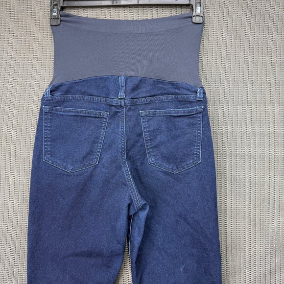 A Glow Womens Size 10S Blue Maternity High Waist Jeggings Stretch Denim - Picture 10 of 10